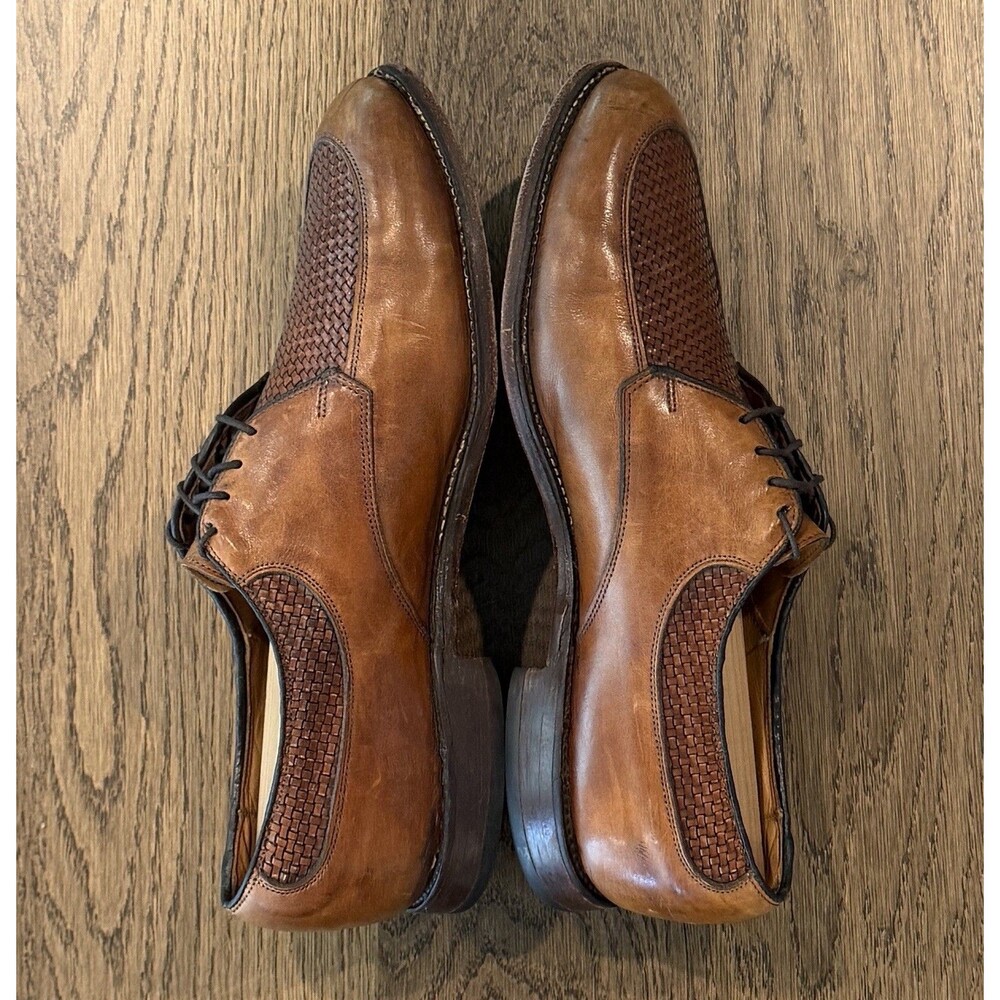 Allen Edmonds Norfolk Woven Leather Derby Oxford Dress Shoes Men’s Sz 10.5D - Picture 6 of 12